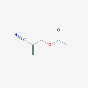 molecular formula C6H7NO2 B12523341 2-Cyanoprop-2-en-1-yl acetate CAS No. 800366-89-6