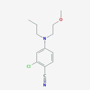 molecular formula C13H17ClN2O B12523377 Benzonitrile, 2-chloro-4-[(2-methoxyethyl)propylamino]- CAS No. 821776-78-7