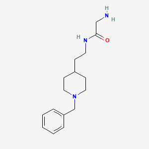 molecular formula C16H25N3O B12523385 N-[2-(1-Benzylpiperidin-4-yl)ethyl]glycinamide CAS No. 757236-89-8