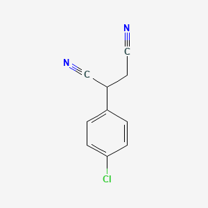 molecular formula C10H7ClN2 B12523429 2-(4-Chlorophenyl)succinonitrile 