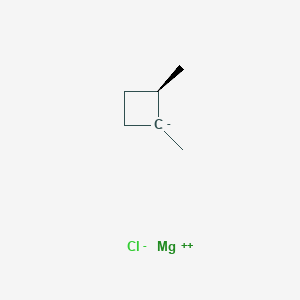 molecular formula C6H11ClMg B12523465 magnesium;(1R)-1,2-dimethylcyclobutane;chloride CAS No. 820222-34-2