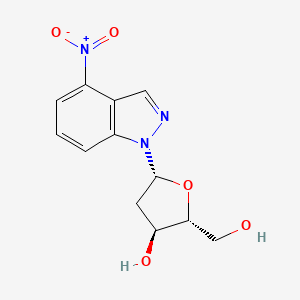 1-(2-Deoxy-beta-d-erythro-pentofuranosyl)-4-nitro-1h-indazole