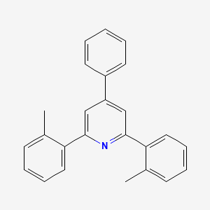 molecular formula C25H21N B12523527 2,6-Bis(2-methylphenyl)-4-phenylpyridine CAS No. 816446-55-6