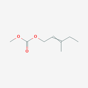 molecular formula C8H14O3 B12523533 Methyl 3-methylpent-2-en-1-yl carbonate CAS No. 821006-15-9