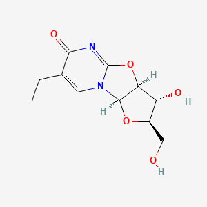 molecular formula C11H14N2O5 B1252360 5-Ethyl-2,2'-anhydrouridine 