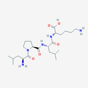 molecular formula C23H43N5O5 B12523607 L-Leucyl-L-prolyl-L-leucyl-L-lysine CAS No. 798540-37-1