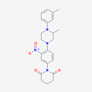 1-[4-[3-Methyl-4-(3-methylphenyl)-1-piperazinyl]-3-nitrophenyl]piperidine-2,6-dione