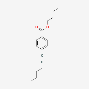 molecular formula C17H22O2 B12523638 Butyl 4-(hex-1-YN-1-YL)benzoate CAS No. 827028-20-6