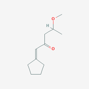 molecular formula C11H18O2 B12523642 1-Cyclopentylidene-4-methoxypentan-2-one CAS No. 654643-48-8