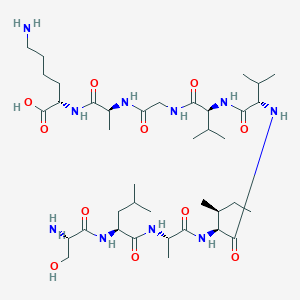 molecular formula C39H72N10O11 B12523659 L-Seryl-L-leucyl-L-alanyl-L-isoleucyl-L-valyl-L-valylglycyl-L-alanyl-L-lysine CAS No. 799241-45-5