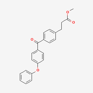 molecular formula C23H20O4 B12523698 Benzenepropanoic acid, 4-(4-phenoxybenzoyl)-, methyl ester CAS No. 700878-75-7