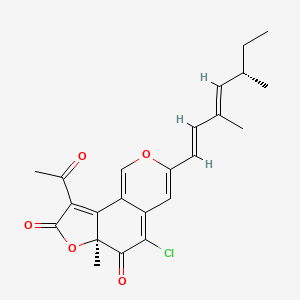 molecular formula C23H23ClO5 B1252376 Rubrorotiorin 