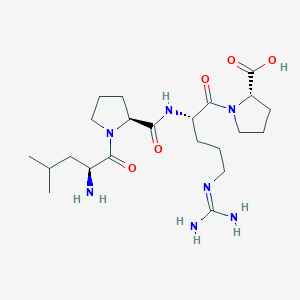 molecular formula C22H39N7O5 B12523767 L-Leucyl-L-prolyl-N~5~-(diaminomethylidene)-L-ornithyl-L-proline CAS No. 674303-33-4
