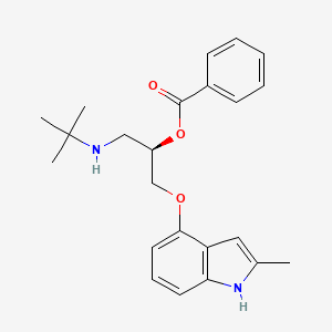 molecular formula C23H28N2O3 B1252389 (R)-Bopindolol CAS No. 62697-43-2