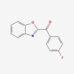 molecular formula C14H8FNO2 B12523915 Benzo[d]oxazol-2-yl(4-fluorophenyl)methanone 