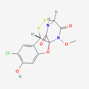 molecular formula C12H9ClN2O5S2 B1252406 Aspirochlorin 