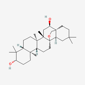molecular formula C30H50O3 B1252408 (3beta,16alpha)-13,28-Epoxyoleanane-3,16-diol CAS No. 2611-08-7