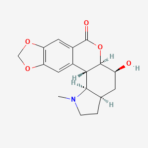molecular formula C17H19NO5 B1252410 Clivonine CAS No. 477-16-7