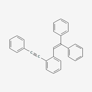 molecular formula C28H20 B12524136 1-[2-(2,2-Diphenylethenyl)phenyl]-2-phenylacetylene CAS No. 653604-10-5