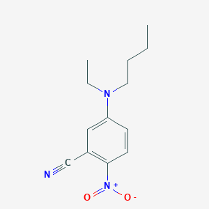 molecular formula C13H17N3O2 B12524148 Benzonitrile, 5-(butylethylamino)-2-nitro- CAS No. 821776-57-2