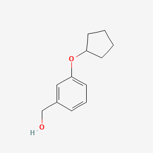 molecular formula C12H16O2 B12524172 [3-(Cyclopentyloxy)phenyl]methanol CAS No. 809236-72-4