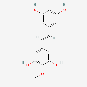 (E)-4-Methoxystilbene-3,3',5,5'-tetrol