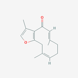 (5E,9Z)-3,6,10-trimethyl-8,11-dihydro-7H-cyclodeca[b]furan-4-one