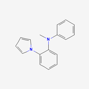 molecular formula C17H16N2 B12524256 N-Methyl-N-phenyl-2-(1H-pyrrol-1-yl)benzenamine CAS No. 681460-08-2