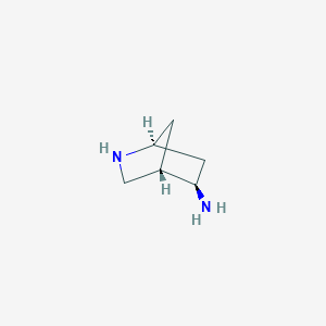molecular formula C6H12N2 B12524290 (1S,4S,5R)-2-Azabicyclo[2.2.1]heptan-5-amine CAS No. 676461-49-7