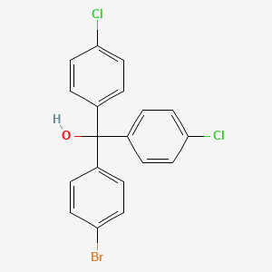 molecular formula C19H13BrCl2O B12524323 4-Bromo-4',4''-dichlorotrityl alcohol CAS No. 845790-83-2