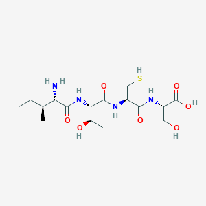 molecular formula C16H30N4O7S B12524337 L-Isoleucyl-L-threonyl-L-cysteinyl-L-serine CAS No. 798540-57-5