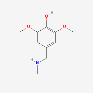 molecular formula C10H15NO3 B12524342 2,6-Dimethoxy-4-[(methylamino)methyl]phenol CAS No. 730926-53-1