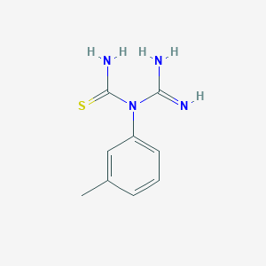 molecular formula C9H12N4S B12524391 1-carbamimidoyl-1-(3-methylphenyl)thiourea 