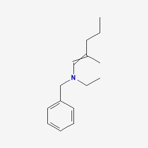 molecular formula C15H23N B12524419 N-Benzyl-N-ethyl-2-methylpent-1-en-1-amine CAS No. 651718-40-0