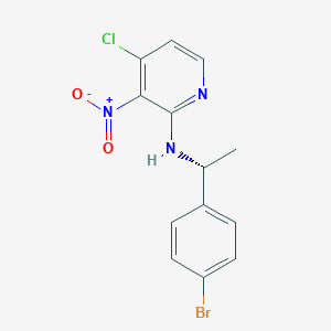 molecular formula C13H11BrClN3O2 B12524435 N-[(1R)-1-(4-bromophenyl)ethyl]-4-chloro-3-nitropyridin-2-amine CAS No. 656237-77-3