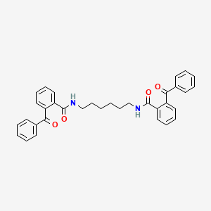 molecular formula C34H32N2O4 B12524438 N,N'-(Hexane-1,6-diyl)bis(2-benzoylbenzamide) CAS No. 678975-46-7
