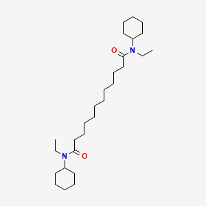 molecular formula C28H52N2O2 B12524445 N~1~,N~12~-Dicyclohexyl-N~1~,N~12~-diethyldodecanediamide CAS No. 820251-64-7