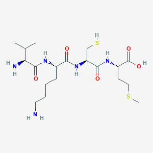 molecular formula C19H37N5O5S2 B12524463 L-Valyl-L-lysyl-L-cysteinyl-L-methionine CAS No. 798540-04-2