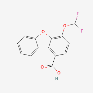 molecular formula C14H8F2O4 B12524468 4-Difluoromethoxy-dibenzo[b,d]furan-1-carboxylic acid CAS No. 685873-60-3