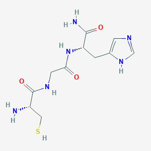 molecular formula C11H18N6O3S B12524487 L-Cysteinylglycyl-L-histidinamide CAS No. 660820-56-4