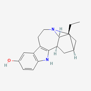 molecular formula C19H24N2O B1252449 12-Hydroxyibogamine CAS No. 481-88-9