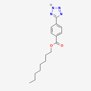 molecular formula C16H22N4O2 B12524550 octyl 4-(2H-tetrazol-5-yl)benzoate CAS No. 651769-18-5