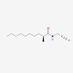 molecular formula C14H25NO B12524554 (2S)-2-Methyl-N-(prop-2-yn-1-yl)decanamide CAS No. 671233-30-0
