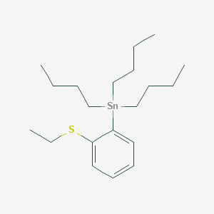 molecular formula C20H36SSn B12524631 Tributyl[2-(ethylsulfanyl)phenyl]stannane CAS No. 731857-68-4