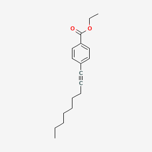molecular formula C18H24O2 B12524658 Ethyl 4-(non-1-YN-1-YL)benzoate CAS No. 827028-06-8