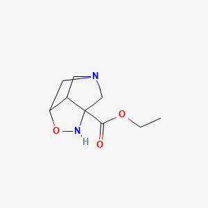 molecular formula C9H14N2O3 B12524795 Ethyl tetrahydro-3,5-methanopyrrolo[3,4-d][1,2]oxazole-3(2H)-carboxylate CAS No. 844691-94-7