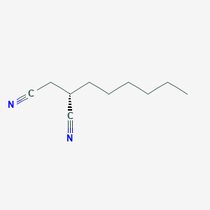 molecular formula C10H16N2 B12524834 (2S)-2-hexylbutanedinitrile CAS No. 868587-87-5