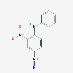 molecular formula C12H9N4O2+ B12524838 4-Anilino-3-nitrobenzene-1-diazonium CAS No. 681859-33-6