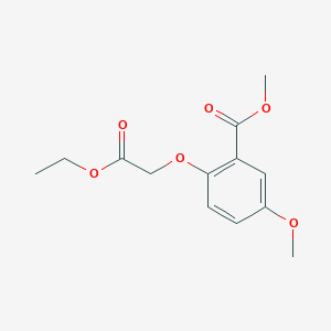 molecular formula C13H16O6 B12524844 Methyl 2-(2-ethoxy-2-oxoethoxy)-5-methoxybenzoate CAS No. 796851-92-8