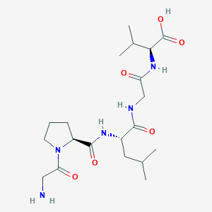 molecular formula C20H35N5O6 B12524850 Glycyl-L-prolyl-L-leucylglycyl-L-valine CAS No. 660857-60-3